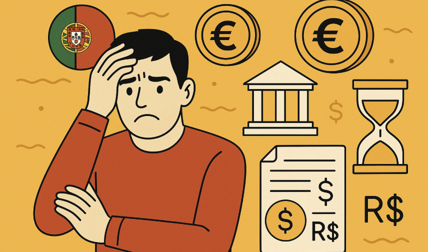 mandar pix de portugal para o brasil